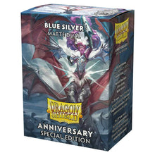 Load image into Gallery viewer, Dragon Shield: Dual Matte: 25th Anniversary Blue Silver
