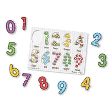 Load image into Gallery viewer, See-Inside Numbers Peg Puzzle - 10 pieces