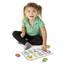 Load image into Gallery viewer, See-Inside Numbers Peg Puzzle - 10 pieces