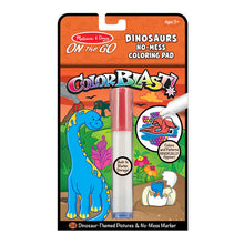 Load image into Gallery viewer, On the Go ColorBlast No-Mess Coloring Pad - Dinosaurs