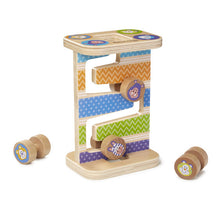 Load image into Gallery viewer, First Play Wooden Safari Zig-Zag Tower With 4 Rolling Pieces