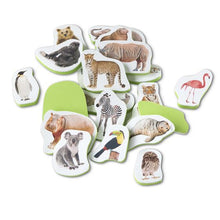 Load image into Gallery viewer, Tub Stickables - Wild Animals Soft Shapes Bath Toy