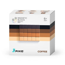 Load image into Gallery viewer, PIXIO Abstract Series COFFEE - 60pc Magnetic Blocks in 4 Colors