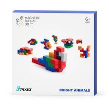 Load image into Gallery viewer, PIXIO Bright Animals - 90 Magnetic Blocks in 6 Colors
