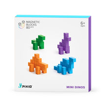 Load image into Gallery viewer, PIXIO Mini Dinos - 80 Magnetic Blocks in 4 Colors