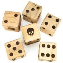 Load image into Gallery viewer, Lawn Bones 3.5" Wood Dice