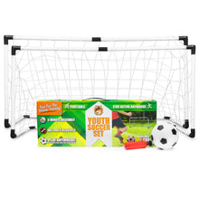 Load image into Gallery viewer, 2-Pack Youth Soccer Goals With Soccer Ball And Pump