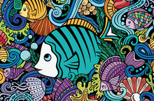 Load image into Gallery viewer, Fish Doodle MicroPuzzle - Mini Jigsaw Puzzle
