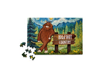 Load image into Gallery viewer, Bigfoot Country - Sasquatch Yeti Camping Wilderness Puzzle
