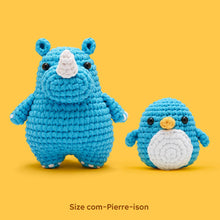Load image into Gallery viewer, Willis the Rhino Crochet Kit
