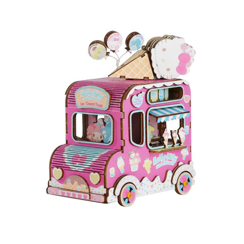 DIY Hello Kitty® and Friends Ice Cream Truck | 3D Wooden Music Box Puzzle