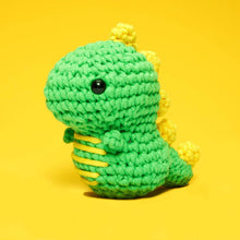 Load image into Gallery viewer, Fred the Dinosaur Beginner Crochet Kit
