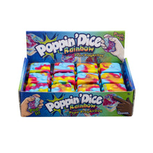 Load image into Gallery viewer, Poppin Dice' - Rainbow Satisfying Fidget Toy, Rainbow Colors
