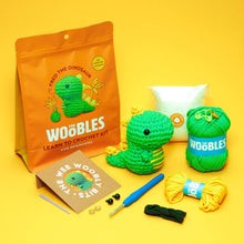 Load image into Gallery viewer, Fred the Dinosaur Beginner Crochet Kit

