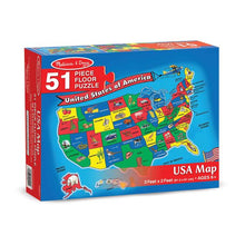 Load image into Gallery viewer, U.S.A. (United States) Map Floor Puzzle - 51 Pieces
