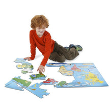 Load image into Gallery viewer, World Map Floor Puzzle - 33 Pieces

