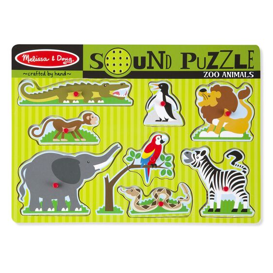 Zoo Animals Sound Puzzle - 8 Pieces