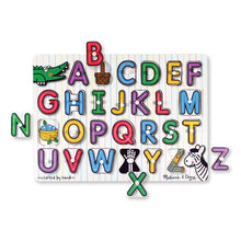 Load image into Gallery viewer, See-Inside Alphabet Peg Puzzle - 26 pieces
