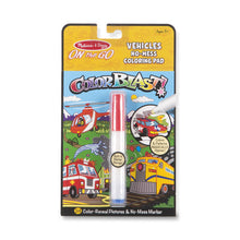 Load image into Gallery viewer, On the Go ColorBlast No-Mess Coloring Pad - Vehicles
