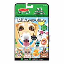 Load image into Gallery viewer, Make-a-Face - Pets Reusable Sticker Pad - On the Go Travel Activity
