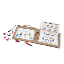 Load image into Gallery viewer, Natural Play: Play, Draw, Create Reusable Drawing &amp; Magnet Kit - Princesses
