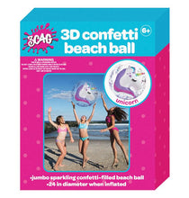 Load image into Gallery viewer, Unicorn Confetti Beach Ball
