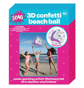 Unicorn Confetti Beach Ball