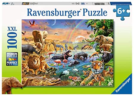 Savannah Jungle Waterhole  (100 pc Puzzle)