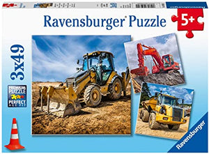 Diggers at Work  (3 x 49 pc Puzzle)