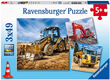 Diggers at Work  (3 x 49 pc Puzzle)