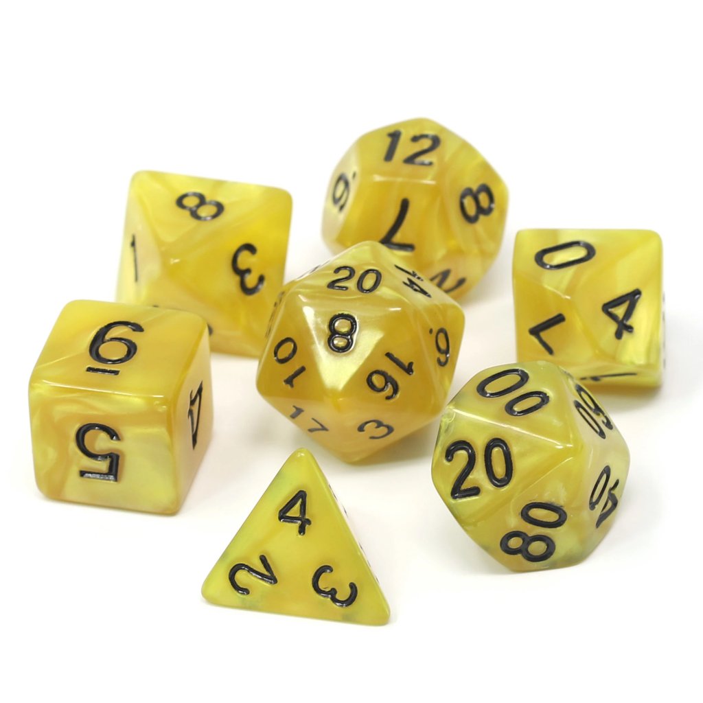 7 Piece RPG Set - Gold Doubloons