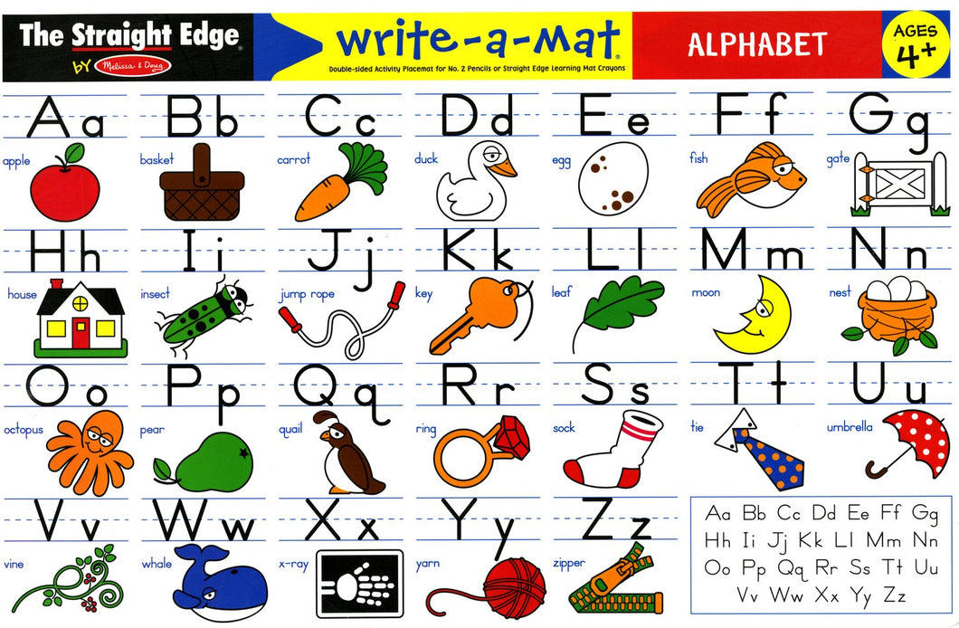 Alphabet Write-A-Mat