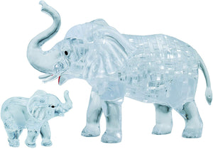 Crystal Puzzle-Elephant and Baby