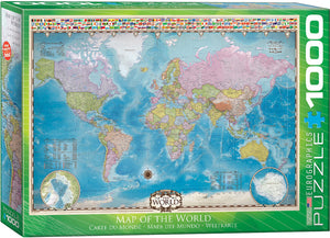 Map of the World 1000Pc