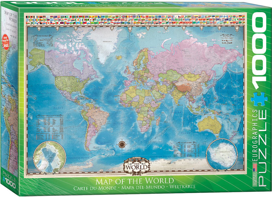 Map of the World 1000Pc