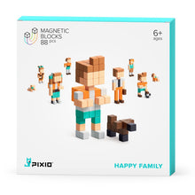 Load image into Gallery viewer, PIXIO Happy Family - 88 Magnetic Blocks in 7 Colors
