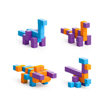 Load image into Gallery viewer, PIXIO Mini Dinos - 80 Magnetic Blocks in 4 Colors

