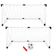 Load image into Gallery viewer, 2-Pack Youth Soccer Goals With Soccer Ball And Pump
