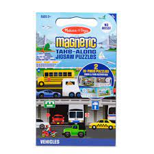 Take Along Magnetic Jigsaw Puzzle Vehicles