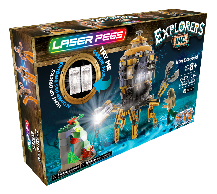 Laser Pegs Steampunk Explorers Iron Octopod