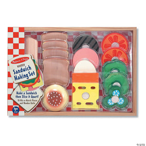 Sandwich Making Set - Wooden Play Food