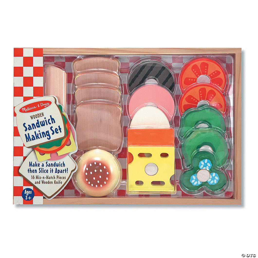 Sandwich Making Set - Wooden Play Food