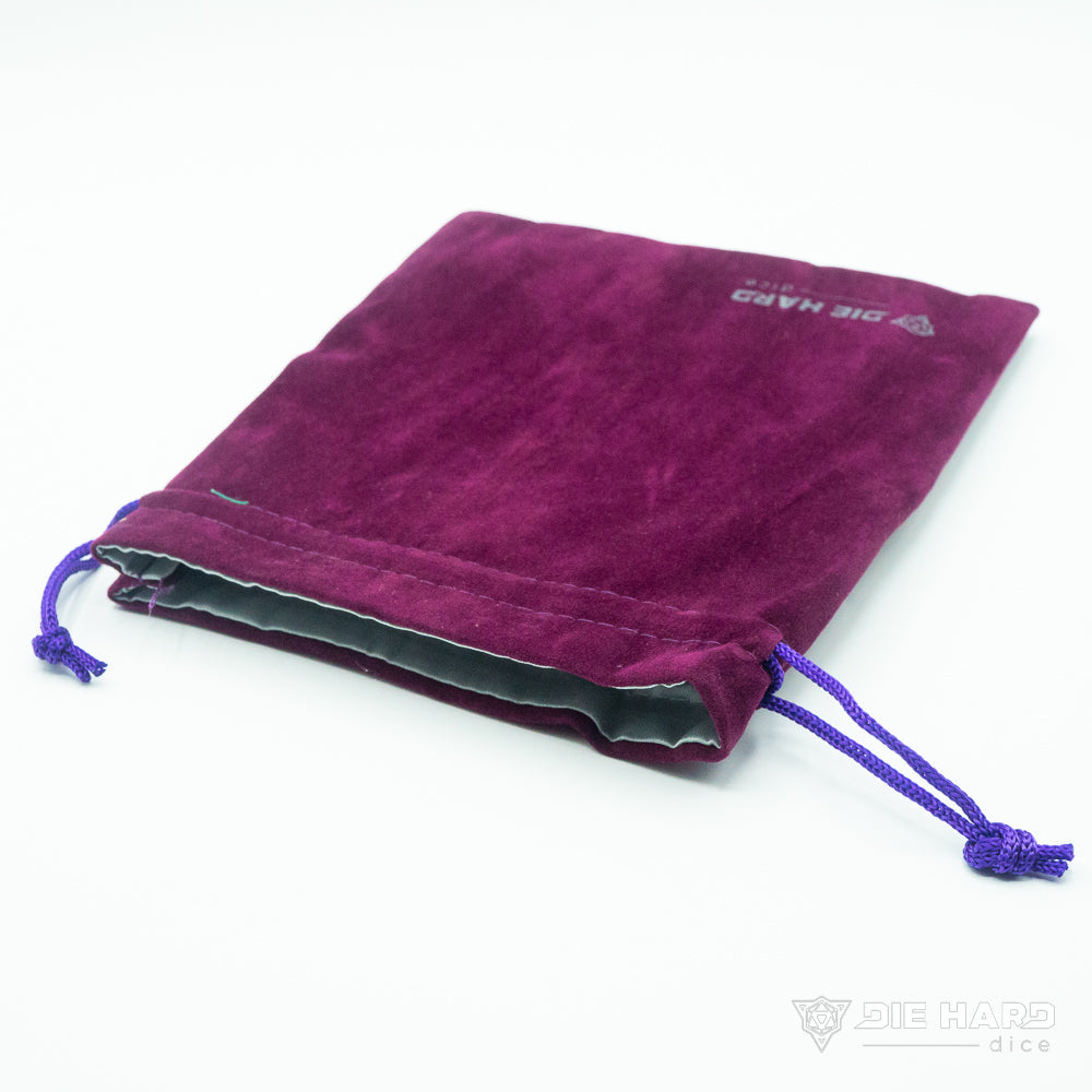 Satin Lined Velvet Bag - Medium Purple