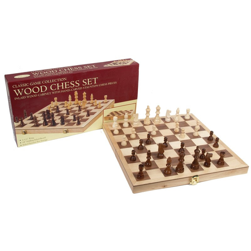 3 Inch King Folding Chess Board Inlaid