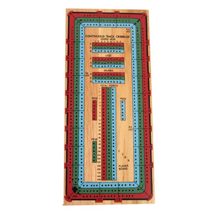 3-Track Continuous Color Cribbage Board
