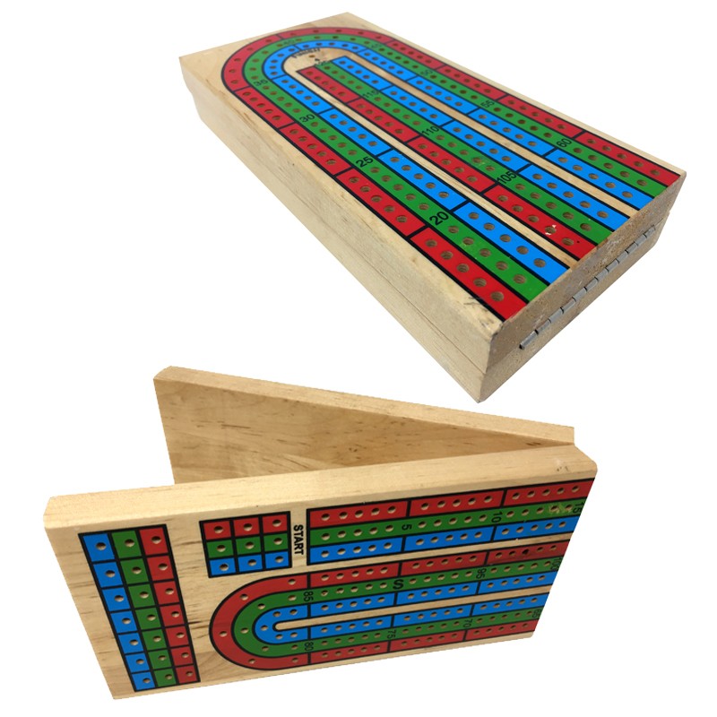 3-Track Color Folding Cribbage